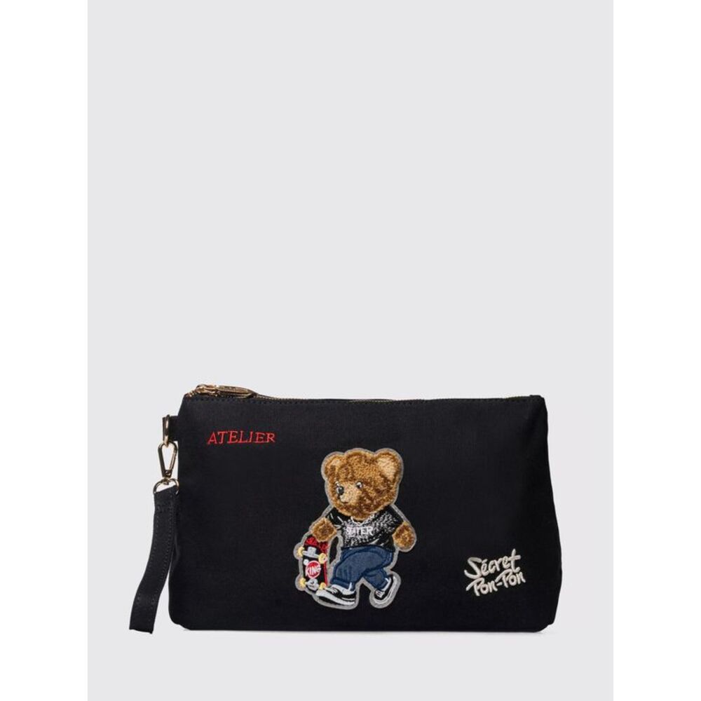 Secret Pon-Pon Clutch Woman Black
